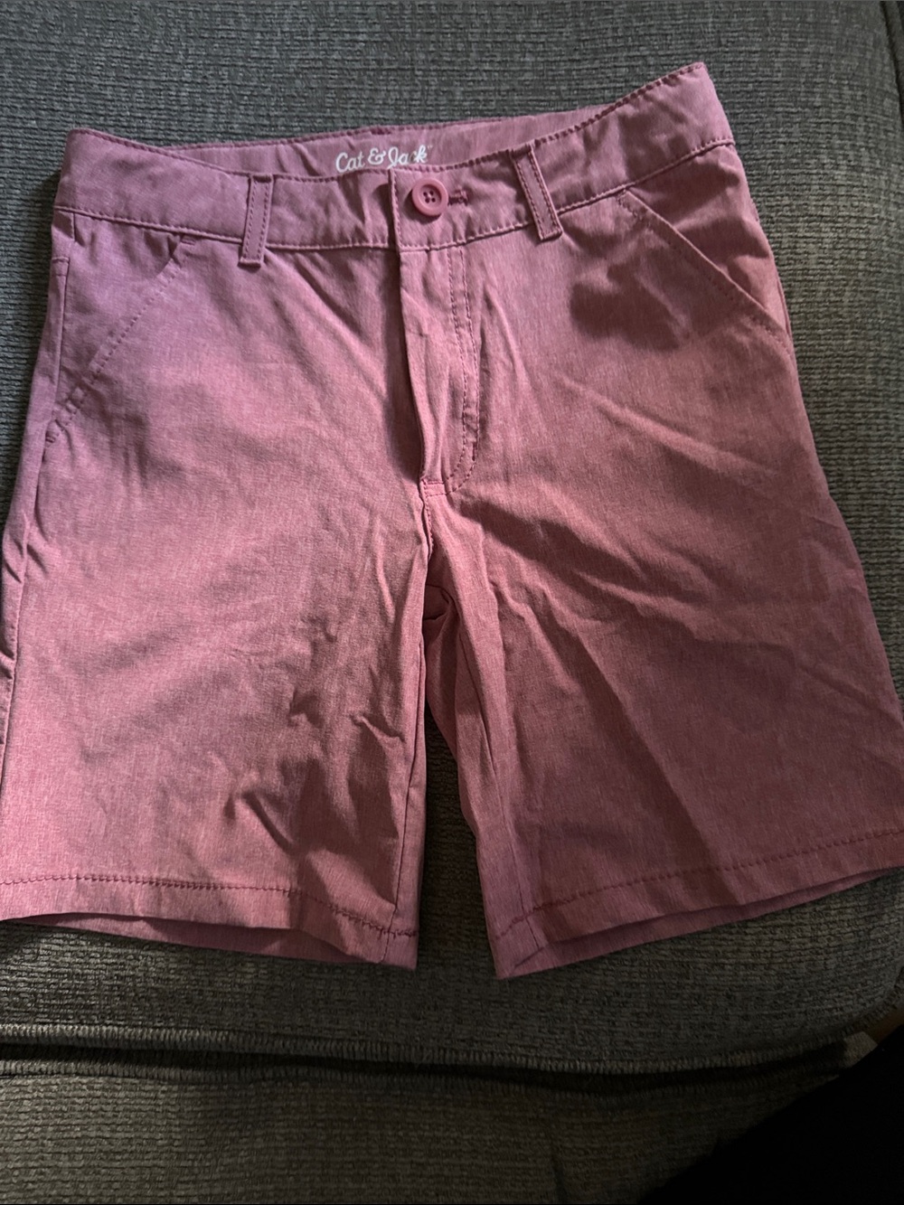Cat & Jack Dusty Rose Boys Flat-Front Shorts